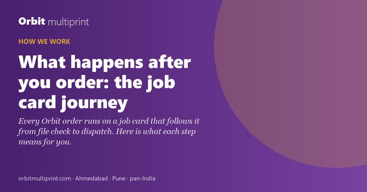 What happens after you order: the Orbit job card journey