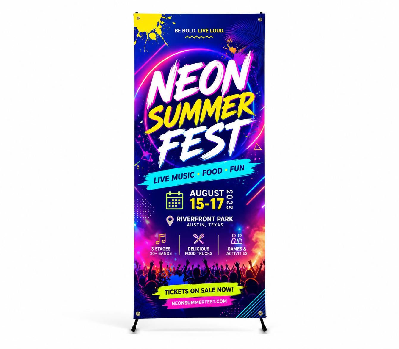 Korean Style X Banner Stand | Premium Portable X Display Stand