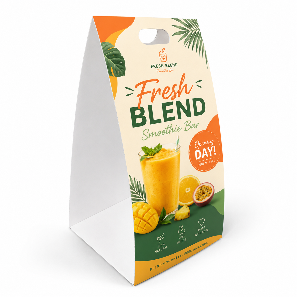 Portable Sidewalk Sign | Foldable Outdoor Advertising Display Stand