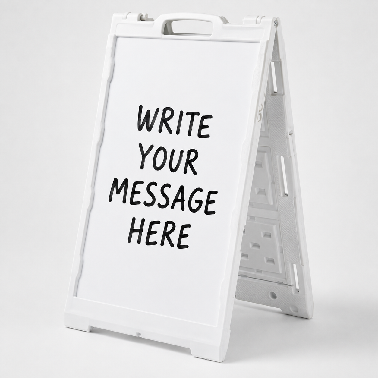 Dry Erase A-Frame | Double-Sided Writable Sidewalk Sign |