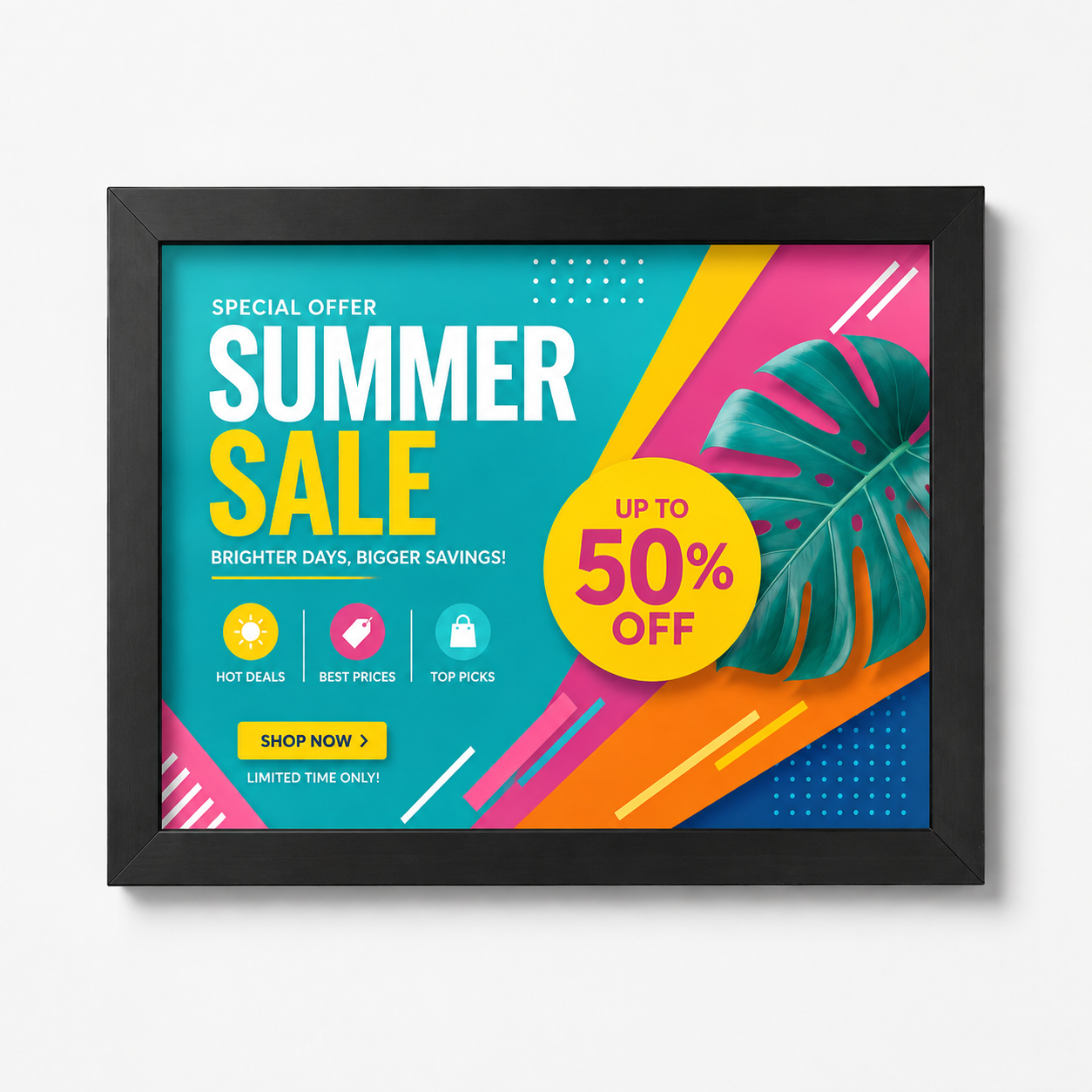 Poster Frames | Premium Aluminum Wall Mounted Poster Display Frame