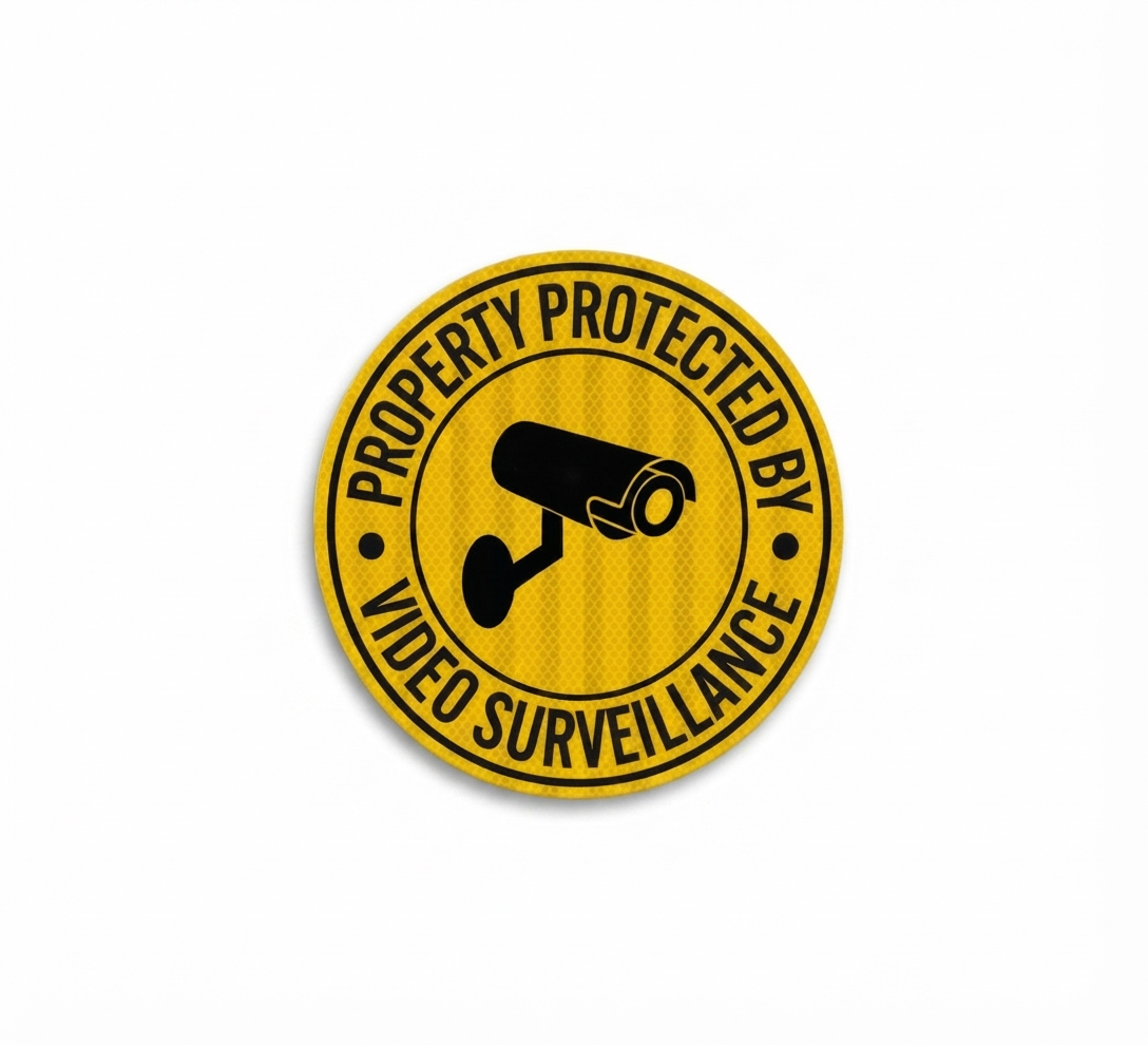 Property Protected Video Surveillance Decal (EGR Reflective) |