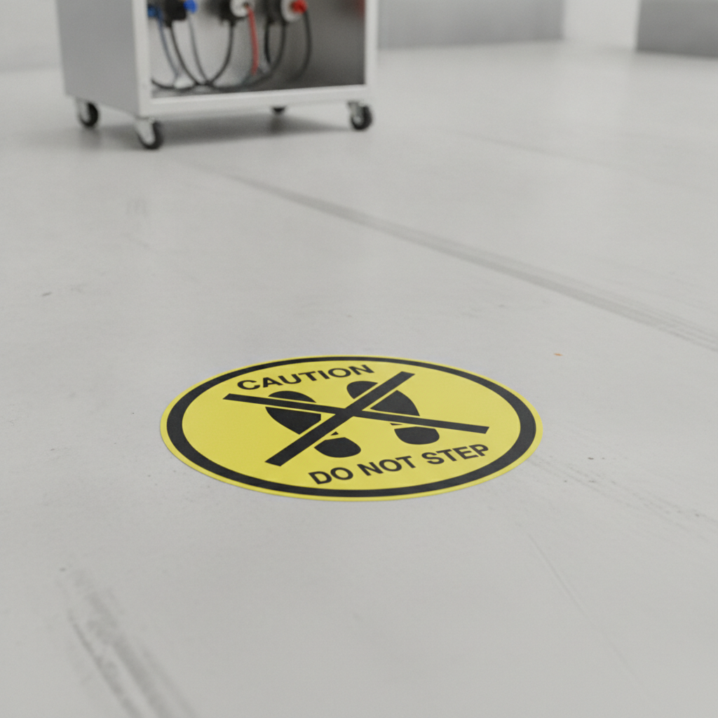 Caution Do Not Step Decal (Non Reflective) |