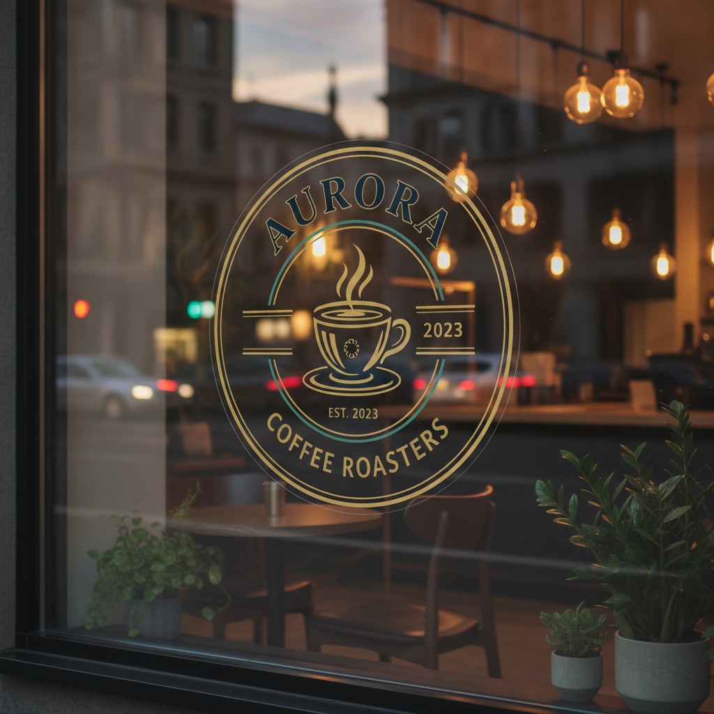 Clear Window Decals | Premium Custom Transparent Vinyl Stickers
